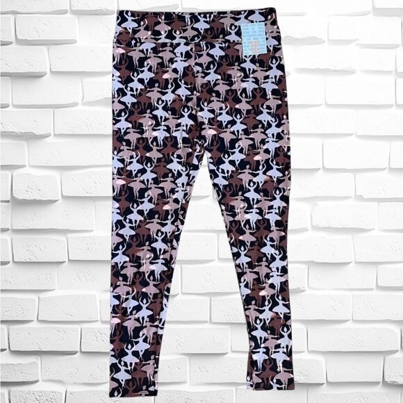 LuLaRoe Tall&Curvy Leggings • Unicorn Collection • Ballerinas • Adult 12-18+ NWT - Picture 1 of 14